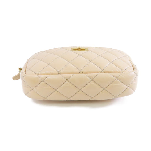 CHANEL Quilted CC GHW 2.55 Camera Bag Chain Shoulder Bag Calfskin Leather Pink