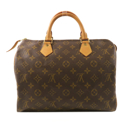 LOUIS VUITTON LV GHW Speedy 30 Handbag M41108 Monogram Brown v1