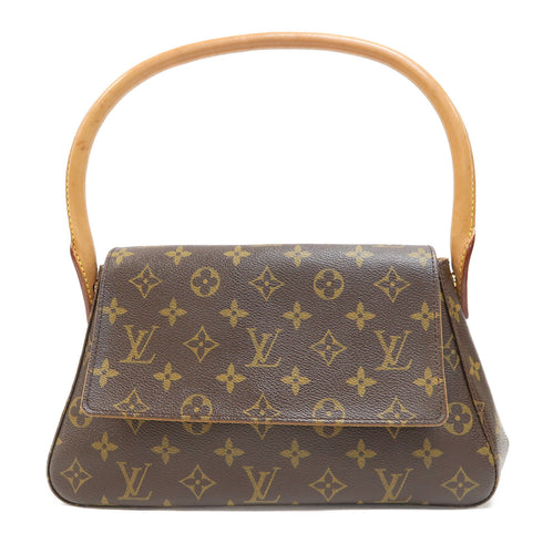 LOUIS VUITTON LV GHW Mini Looping Shoulder Bag M51147 Monogram Brown