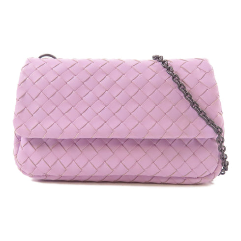 BOTTEGA VENETA Chain Shoulder Bag B0402364IP Calfskin Leather Purple