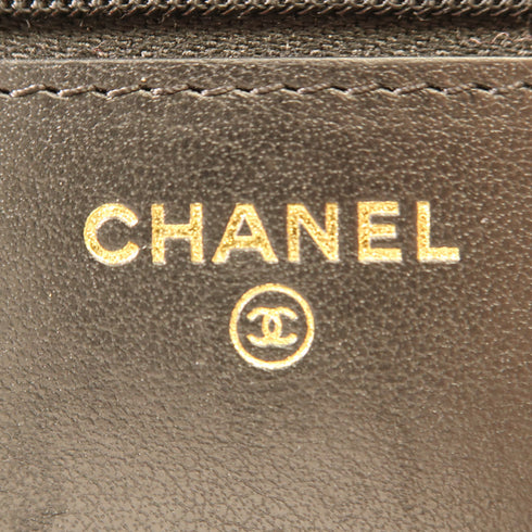 CHANEL CC GHW Wallet On Chain Crossbody Shoulder Bag Calfskin Leather