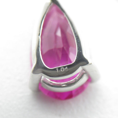 Fine Jewelry 1.04/1.15ct Pink Sapphire Earrings Accessories PT900 Platinum