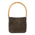 LOUIS VUITTON LV GHW Looping MM Shoulder Bag M51145 Monogram Brown