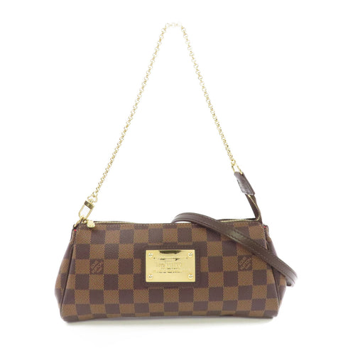 LOUIS VUITTON LV GHW Eva 2way Shoulder Bag N55213 Damier Ebene Brown v1