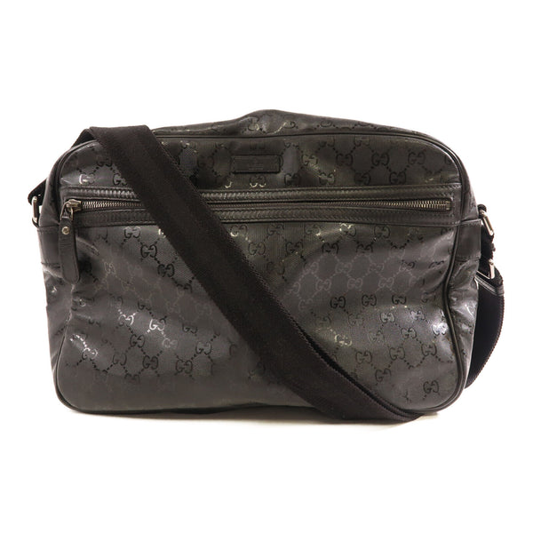 GUCCI GG SHW Shoulder Bag 211107 PVC Coated Canvas