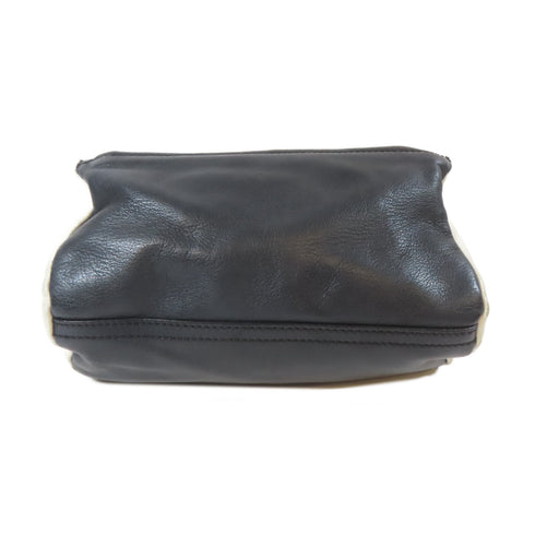 GIVENCHY GHW Shoulder Crossbody Bag Calfskin Leather Navy Beige