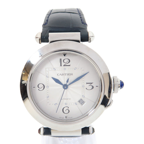 CARTIER Pasha 41mm Automatic Watch WSPA0010/2021 Stainless Steel/Leather White