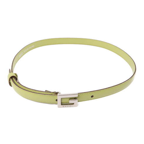 GUCCI GG SHW Belt Leather Green
