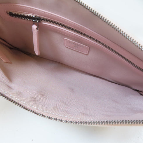 CHANEL CC Pouch Canvas Pink