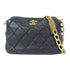 CHANEL Quilted CC GHW Chain Shoulder Bag AS4174 Lambskin Leather Black