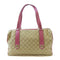 GUCCI GG GHW Boston Bag 154180 Canvas Brown/Pink