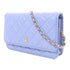 CHANEL CC GHW Wallet On Chain Shoulder Bag Lambskin Leather Sky Blue