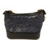 CHANEL Quilted CC SHW Gabrielle Small Chain Shoulder Bag Calfskin Leather Blue
