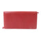 PRADA SHW Long Bifold Wallet Calfskin Leather Red