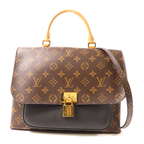 LOUIS VUITTON LV GHW Marignan 2 Way Shoulder Handbag M44259 Monogram Brown