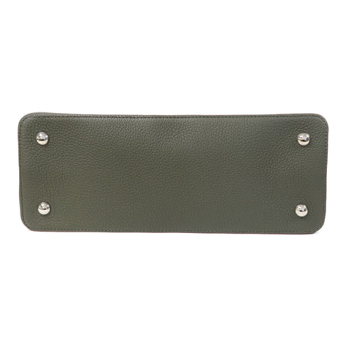 LOUIS VUITTON LV SHW Capucines Hand Bag Calfskin Leather Green