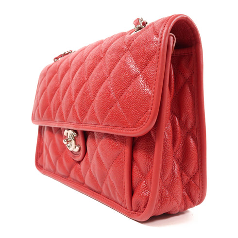 CHANEL CC SHW Riviera Flap Bag Chain Shoulder Bag #17682832 Calfskin Leather