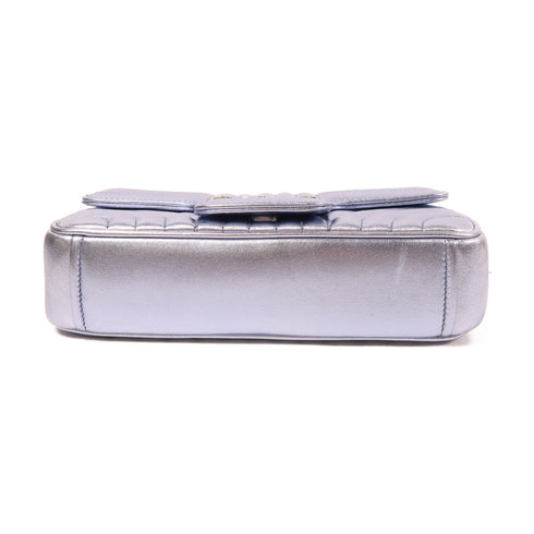 PRADA SHW Chain Shoulder Bag Lambskin Leather 1BD107 Blue