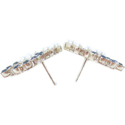 CHANEL CC Earrings Metal Gold/Black/White