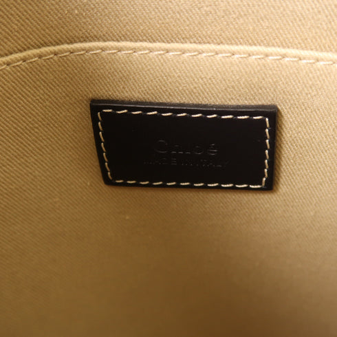 CHLOE Woody Medium Tote Bag Cotton/Leather