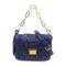 Miu Miu GHW 2way Shoulder Bag Lambskin Leather Blue