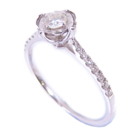 JEWELRY Diamond Ring US#6.25 18K White Gold v1