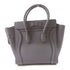 CELINE GHW 2 Way Shoulder Bag Calfskin Leather Grey