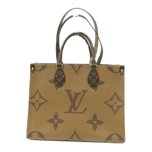 LOUIS VUITTON LV GHW On The Go MM 2 Way Bag Handbag M45321 Monogram Brown