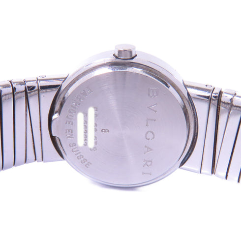 BVLGARI 25MM Quartz Watch BB 26 2T S Stainless Steel Black