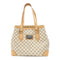 LOUIS VUITTON LV GHW Hampstead MM Handbag N51206 Damier Azur White