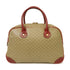 CELINE GHW Hand Bag, Coated Canvas Red Beige