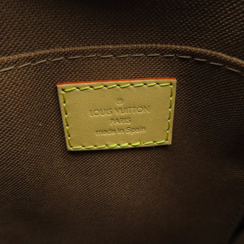 LOUIS VUITTON LV GHW Petit Sac Plat 2 Way Shoulder Bag Monogram Brown