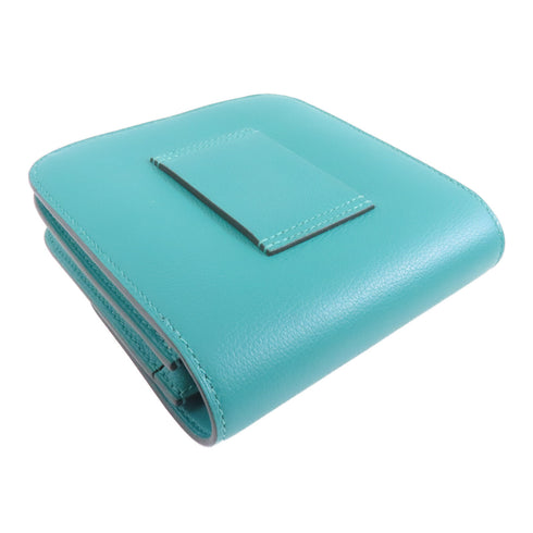 HERMES PHW 2002 Wallet Belt Bag Evercolor Leather Vert Verone Green