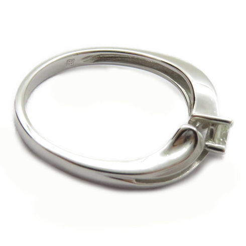 FINE JEWELRY 0.18ct Diamond Ring 18K White Gold US#5.25