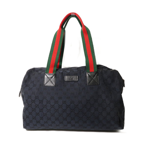 GUCCI GG SHW Shoulder Bag Canvas 153240 Navy