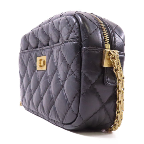 CHANEL CC GHW Chain Shoulder Bag Leather Black