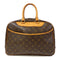 LOUIS VUITTON LV GHW Deauville Hand Bag M47270 Monogram Brown v4