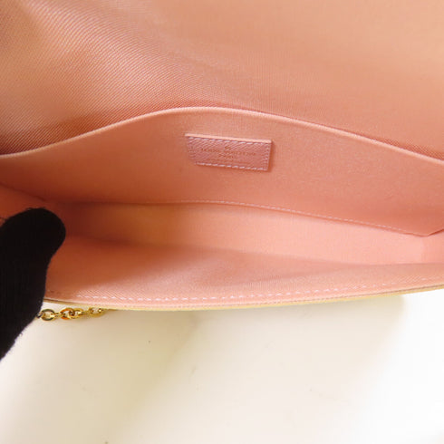 LOUIS VUITTON LV GHW Pochette Felicie Shoulder Bag N63106 Damier Azur White