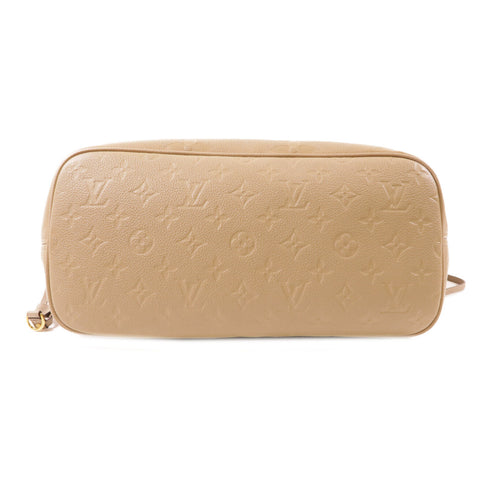 LOUIS VUITTON LV GHW Neverfull MM Shoulder Bag M45686 Monogram Empreinte Beige v1