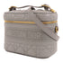 Christian Dior CD GHW Travel Vanity Case 2 Way Bag Lambskin Leather Grey