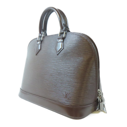 LOUIS VUITTON LV SHW Alma PM Handbag M5214D Epi Brown