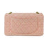 CHANEL Quilted CC GHW 2.55 Chain Shoulder Crossbody Bag Tweed Pink