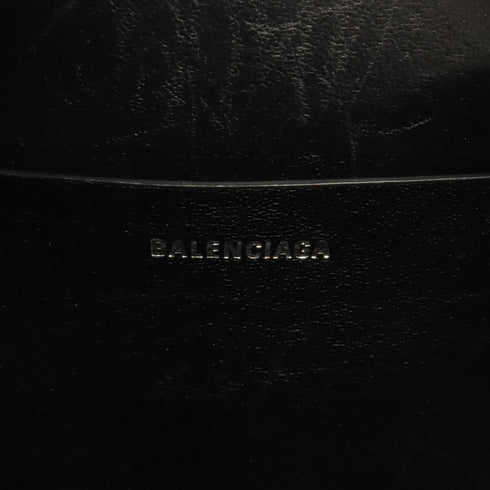 BALENCIAGA SHW 2way Shoulder Bag 599919 Calfskin Leather Black White