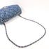 CHANEL CC SHW Chain Shoulder Handbag Nylon Blue