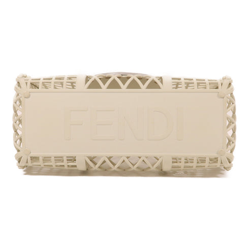 FENDI GHW Hand Bag 8BH388 PVC White