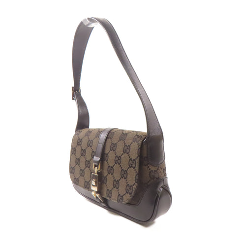 Gucci GG Tote Bag PVC Coated Canvas/Calfskin Leather Brown/Black