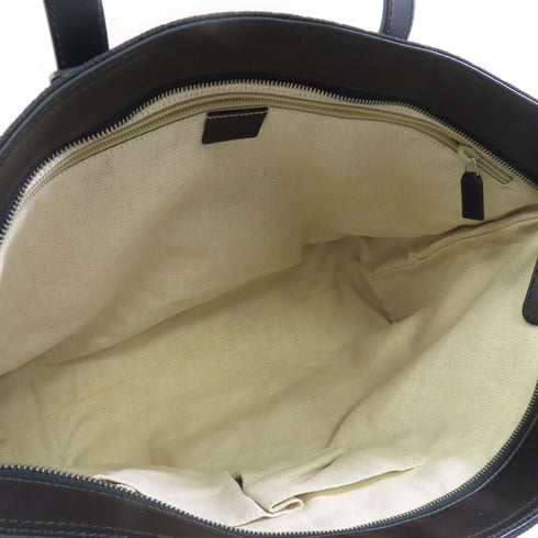 GUCCI GG SHW Shoulder Tote Bag Canvas Black