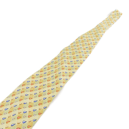 HERMES Tie Silk Yellow v1