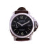 PANERAI Luminor Marina Automatic Watch Leather Belt SS PAM00048 Black
