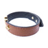 LOUIS VUITTON LV Iconic Bracelet M8084E Calfskin Leather Brown Gold